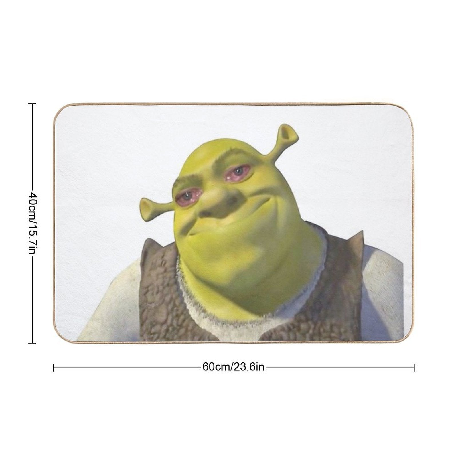 Shrek Crying Meme  Dirt-Trapping Bath Mat