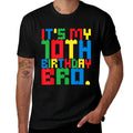 It's My 10th Birthday Bro Block Building 10 Years Old Boys  Breathable T-Shirt