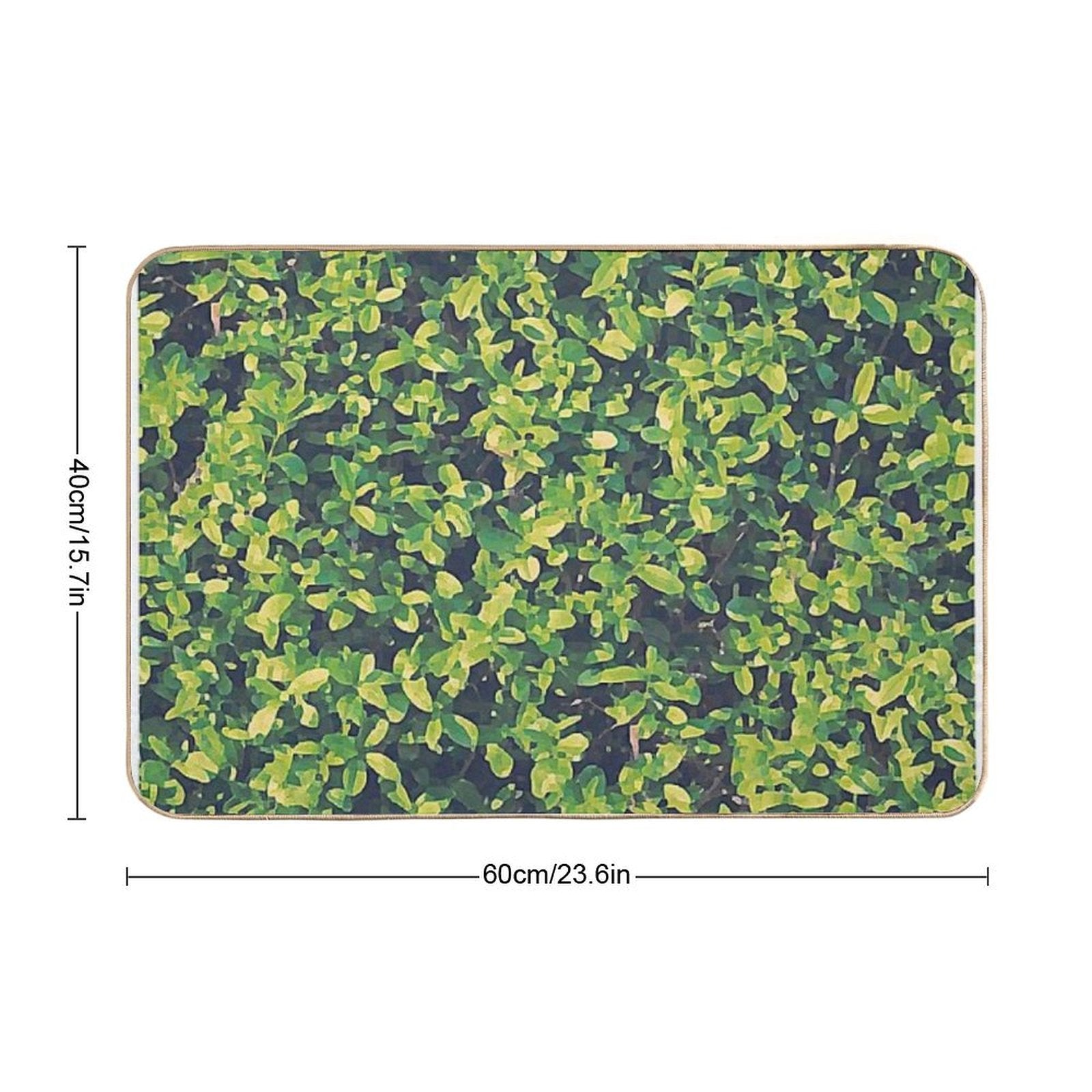 Ghibli Style Hedge  Absorbent Bath Mat
