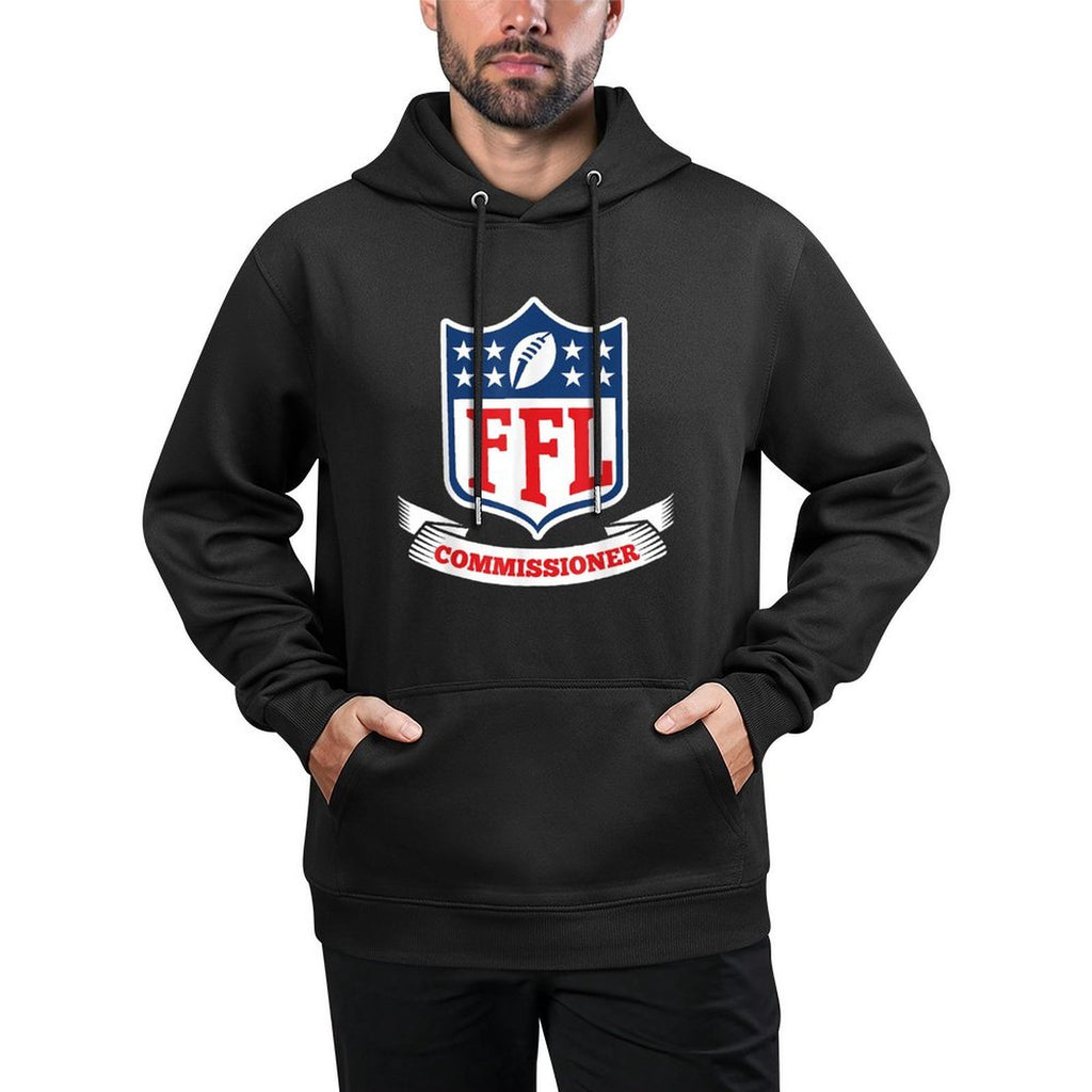 Draft Partys Fantasy Football League Commissioner FFL Commish Customizable Surface Hoodie