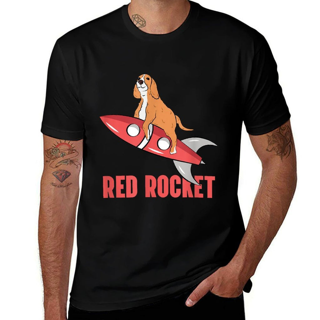 Red Rocket Dog Funny Dank Meme Memes for Men Women  Vintage-inspired T-Shirt