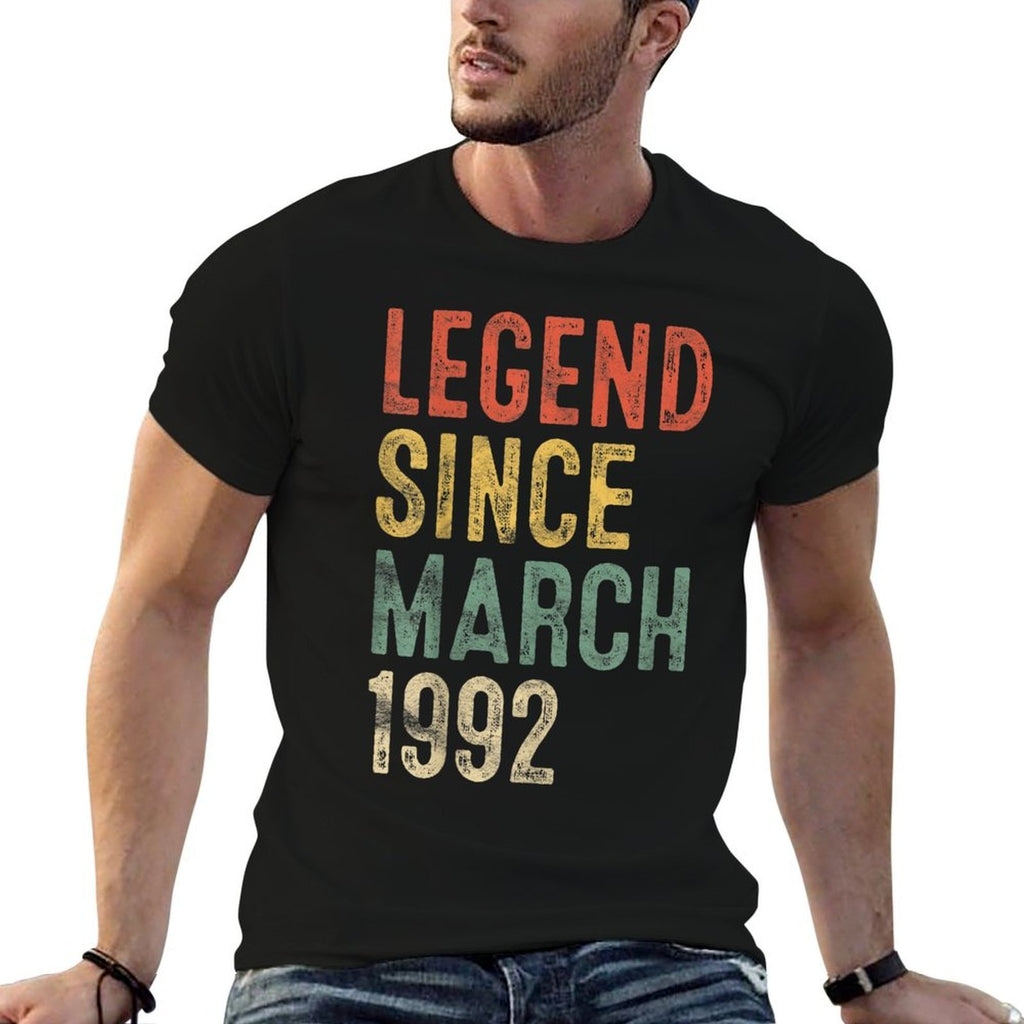 30 Year Old Gifts Legend Since March 1992 30th Birthday  Eco-friendly Material T-Shirt