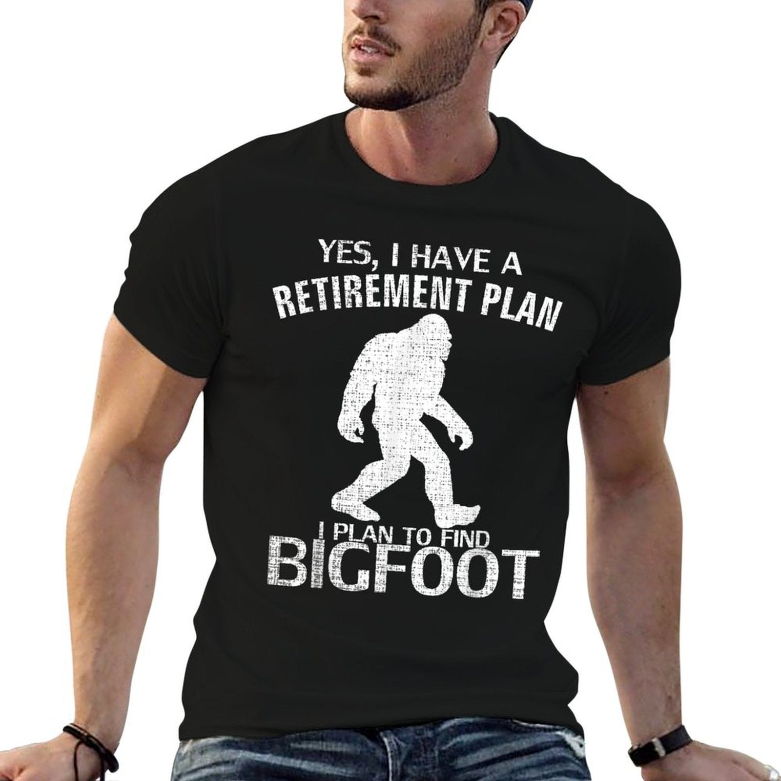 Yes I Do Have A Retirement Plan Bigfoot Funny Animal Gift  Lightweight T-Shirt