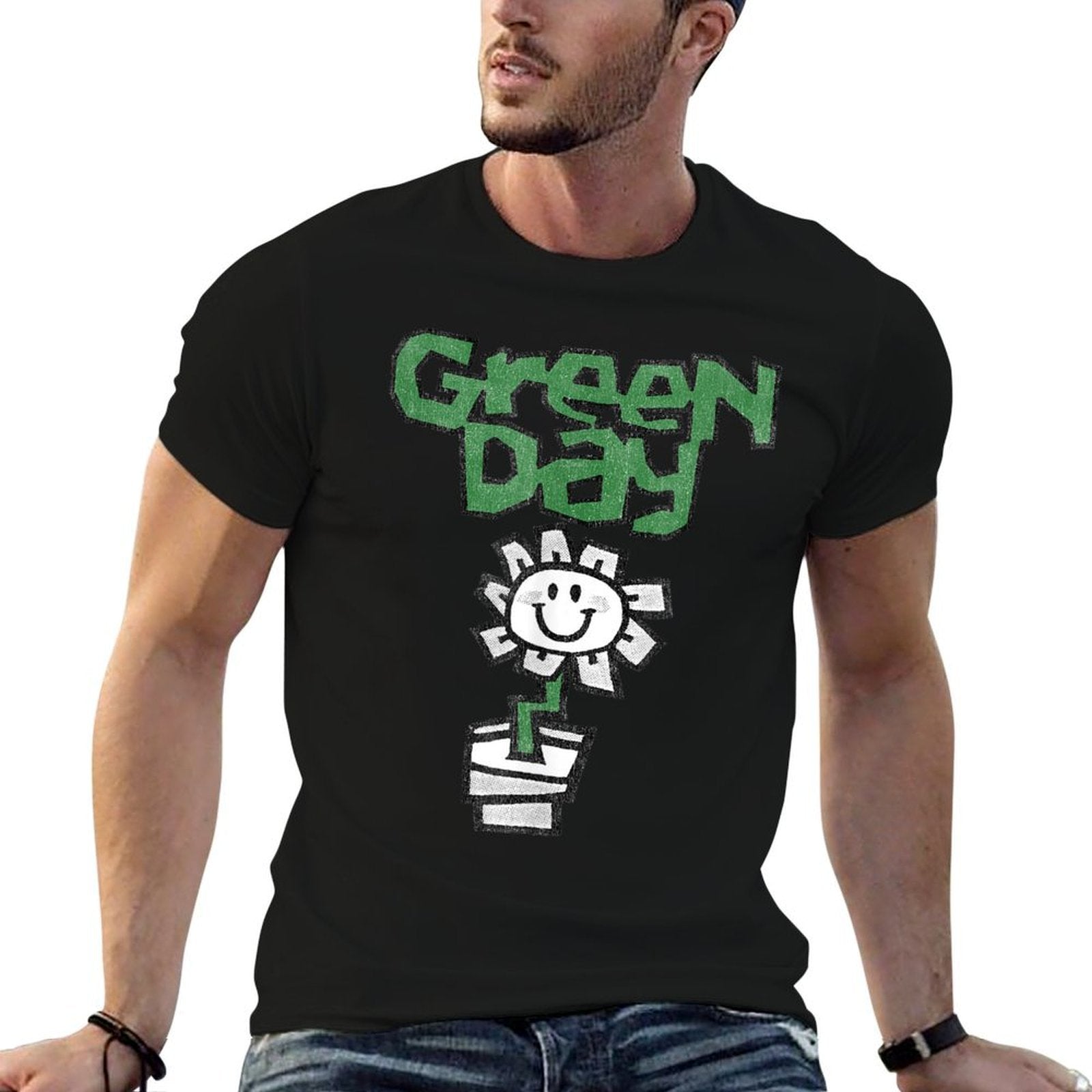 Green Day Flower Pot  Relaxed-fit T-Shirt