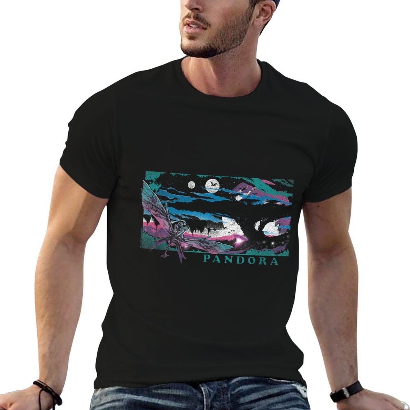 Avatar Skimwing High Contrast Landscape  Polyester Blend T-Shirt