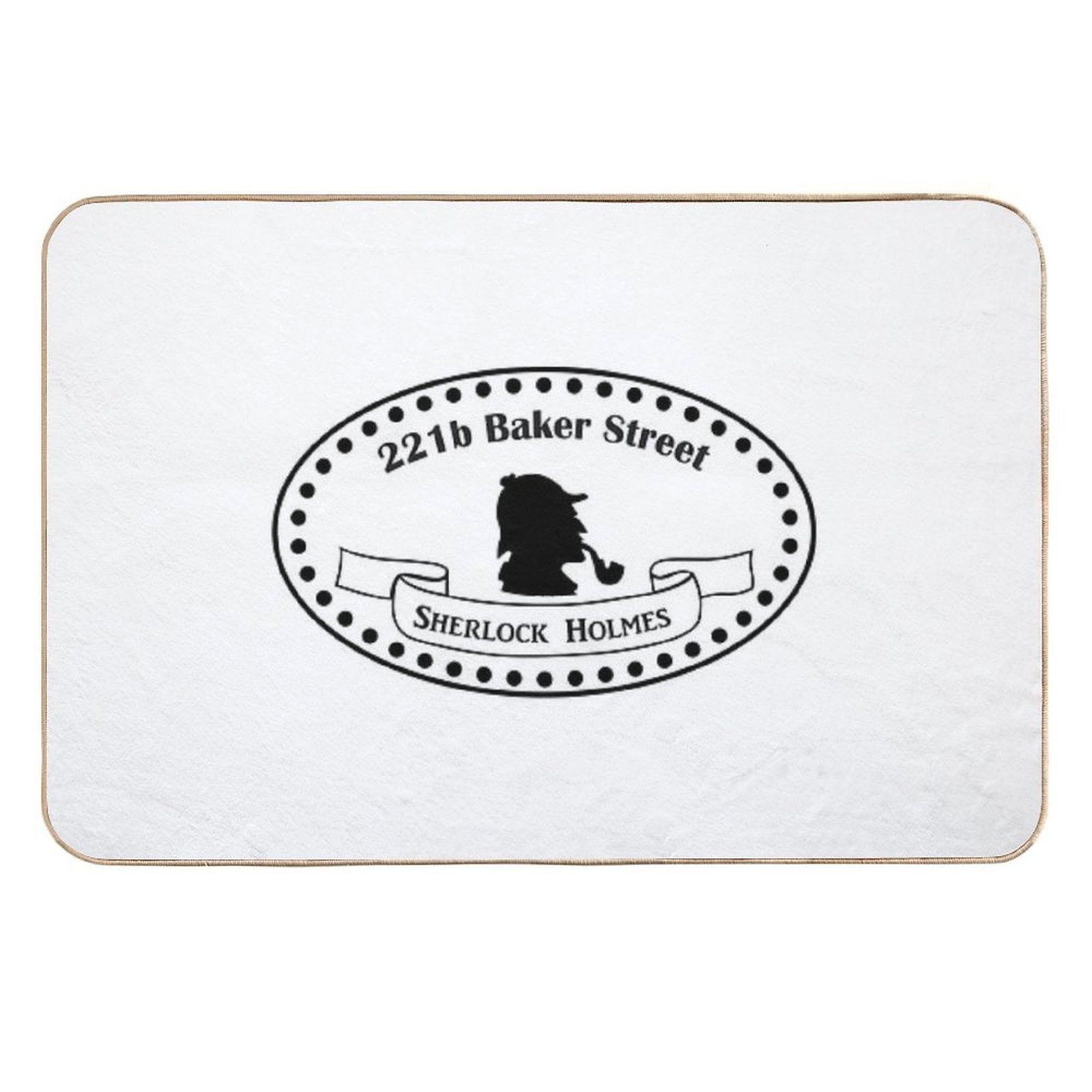 221b Baker Street Sherlock Holmes. BBC TV Show. Sherlock Design  Fade-Resistant Bath Mat