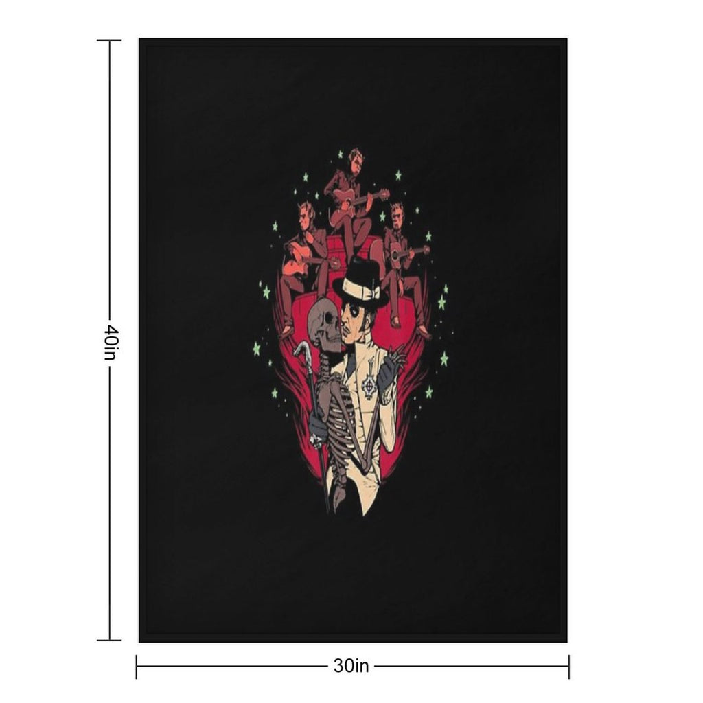 Ghóst – Skeleton Bandstand Travel-friendly Throw Blanket