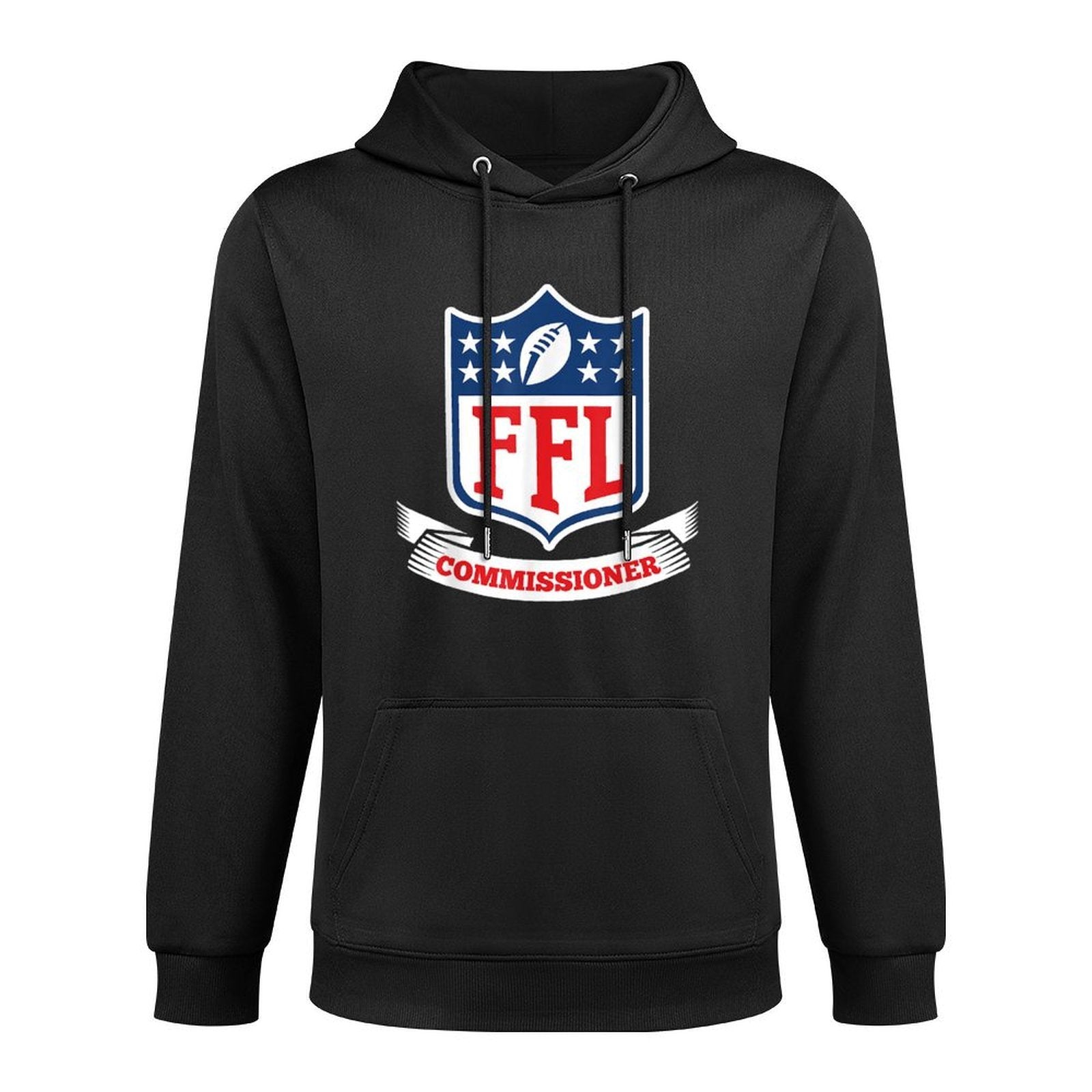 Draft Partys Fantasy Football League Commissioner FFL Commish Customizable Surface Hoodie