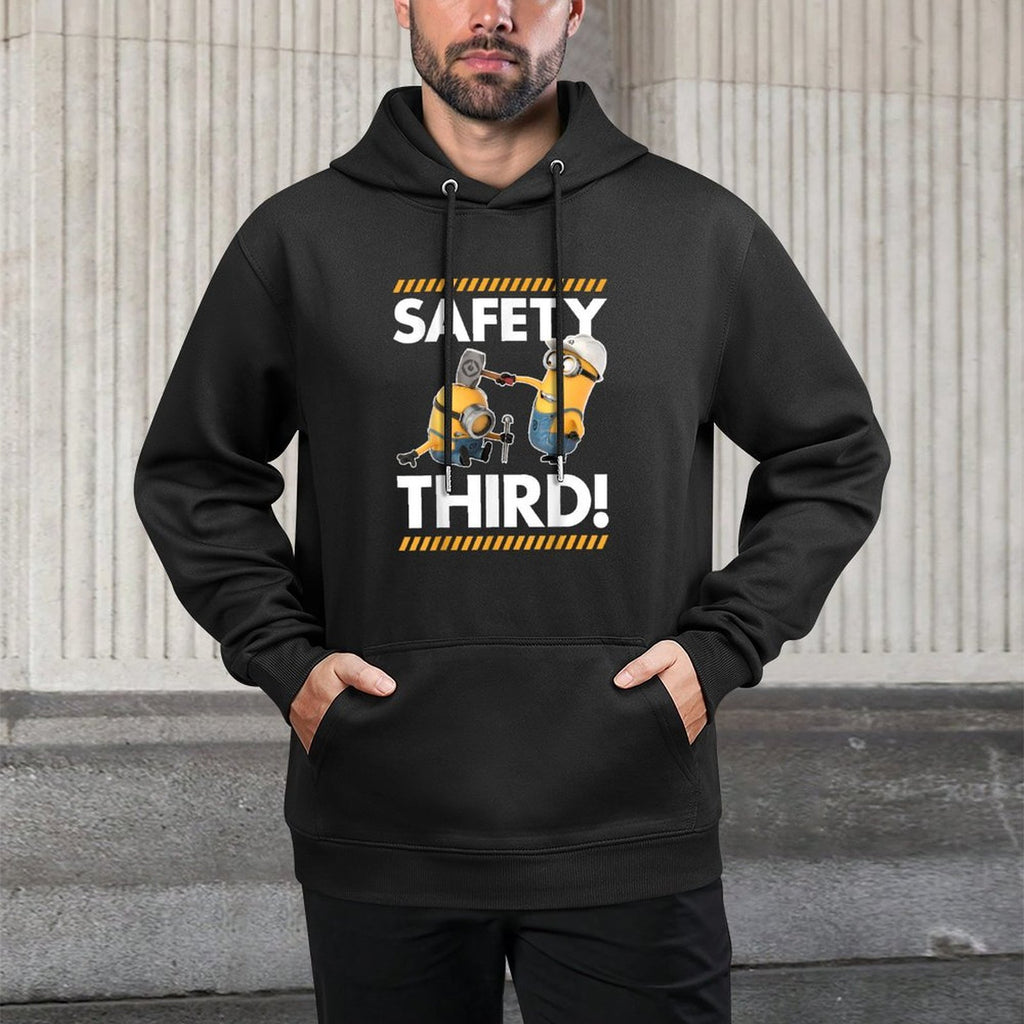 Despicable Me Minions Safety Third Graphic Shrink-Resistant Hoodie