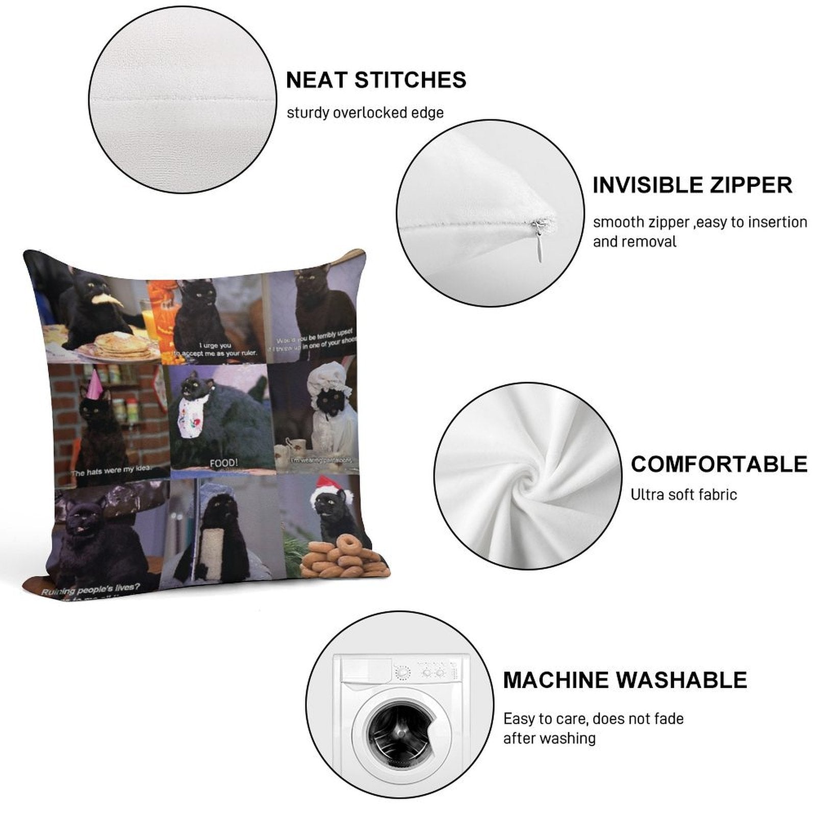 Musings of Salem Soft Easy Maintenance Throw Pillow