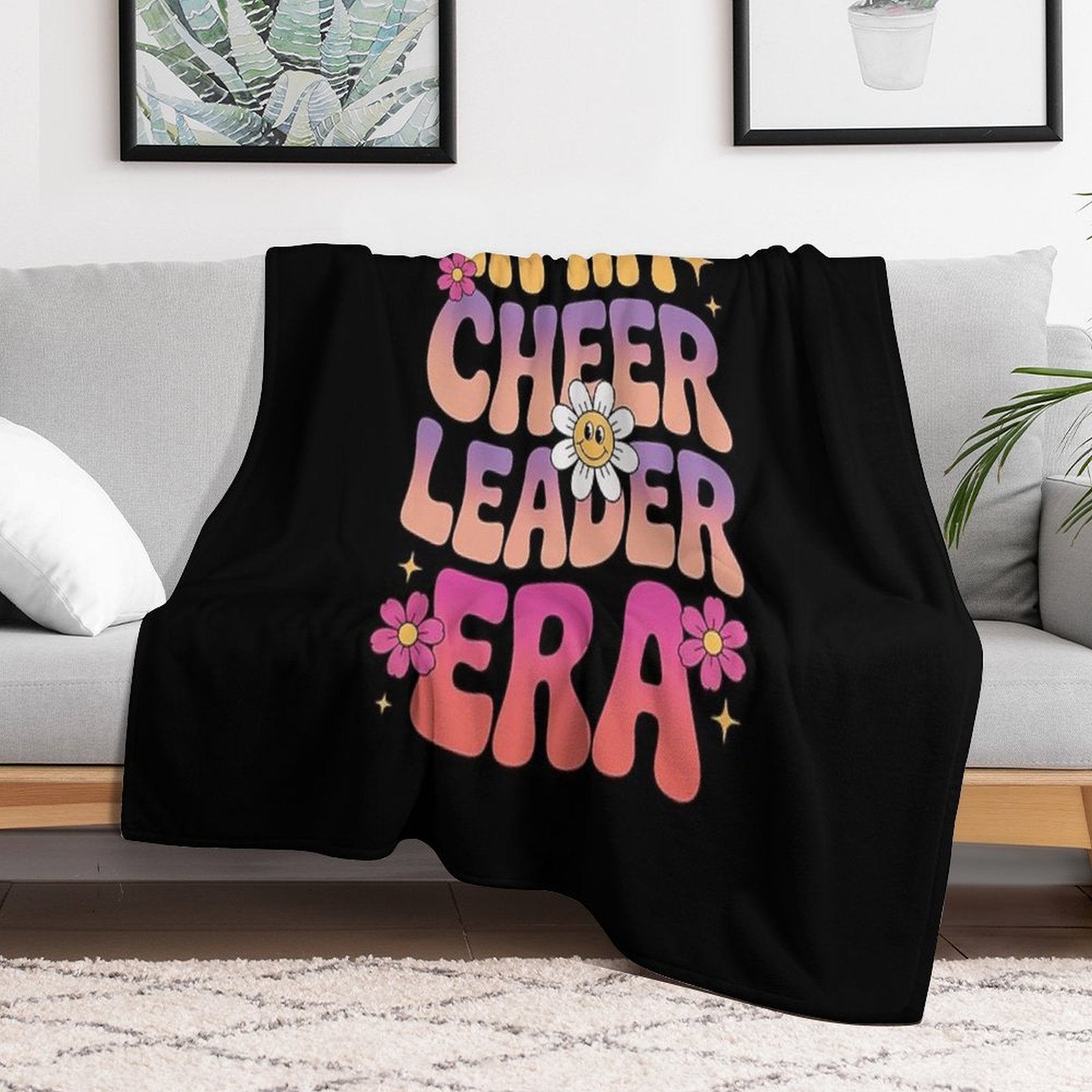 In My Cheer Leader Era Youth Cheerleader Shrink-resistant Throw Blanket