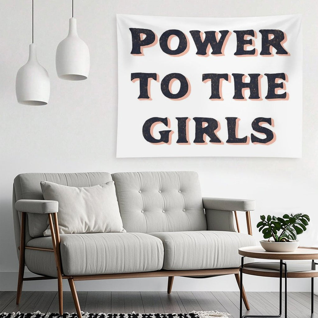 Power To The Girls Tapestry