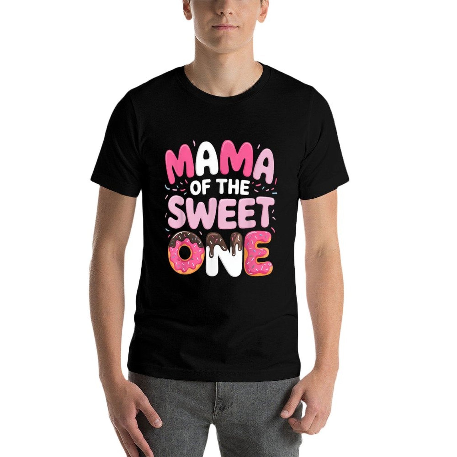 Mama of The Sweet One Donut First Birthday Mom  Breathable T-Shirt