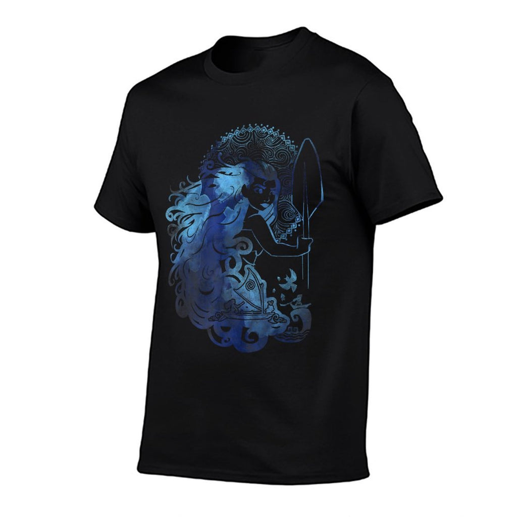 Disney Moana Island Princess Sea Ocean Hair Graphic  Graphic-printed T-Shirt