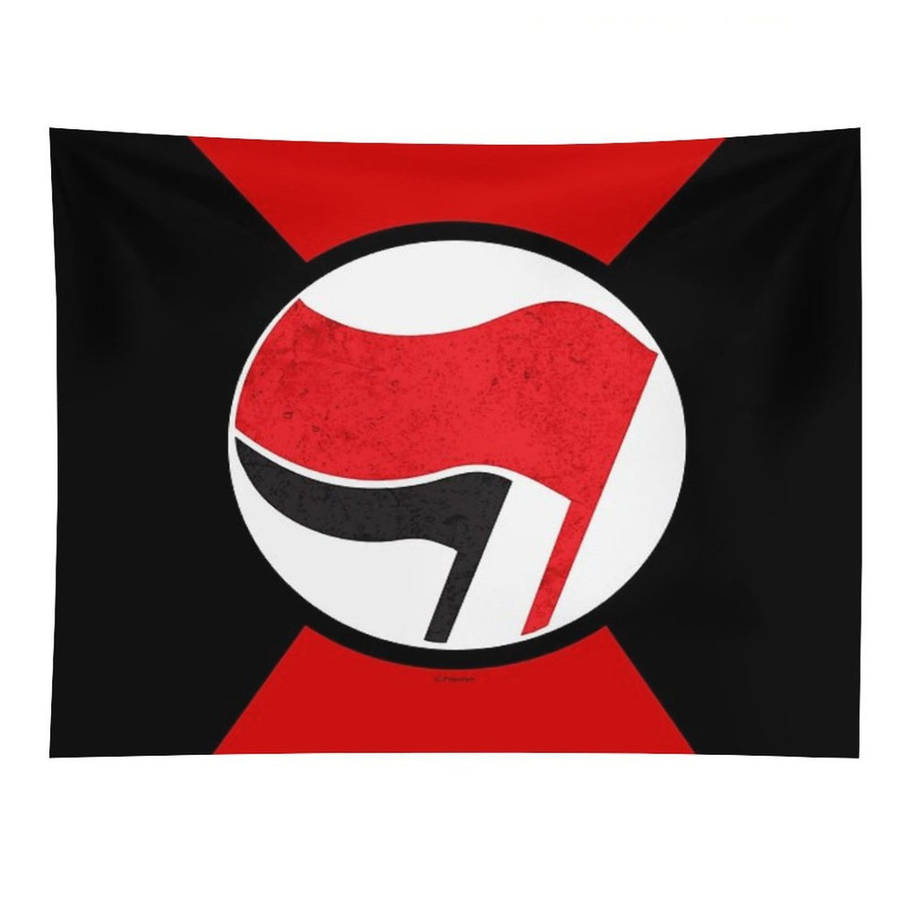 ANTI FASCIST LOGO Tapestry