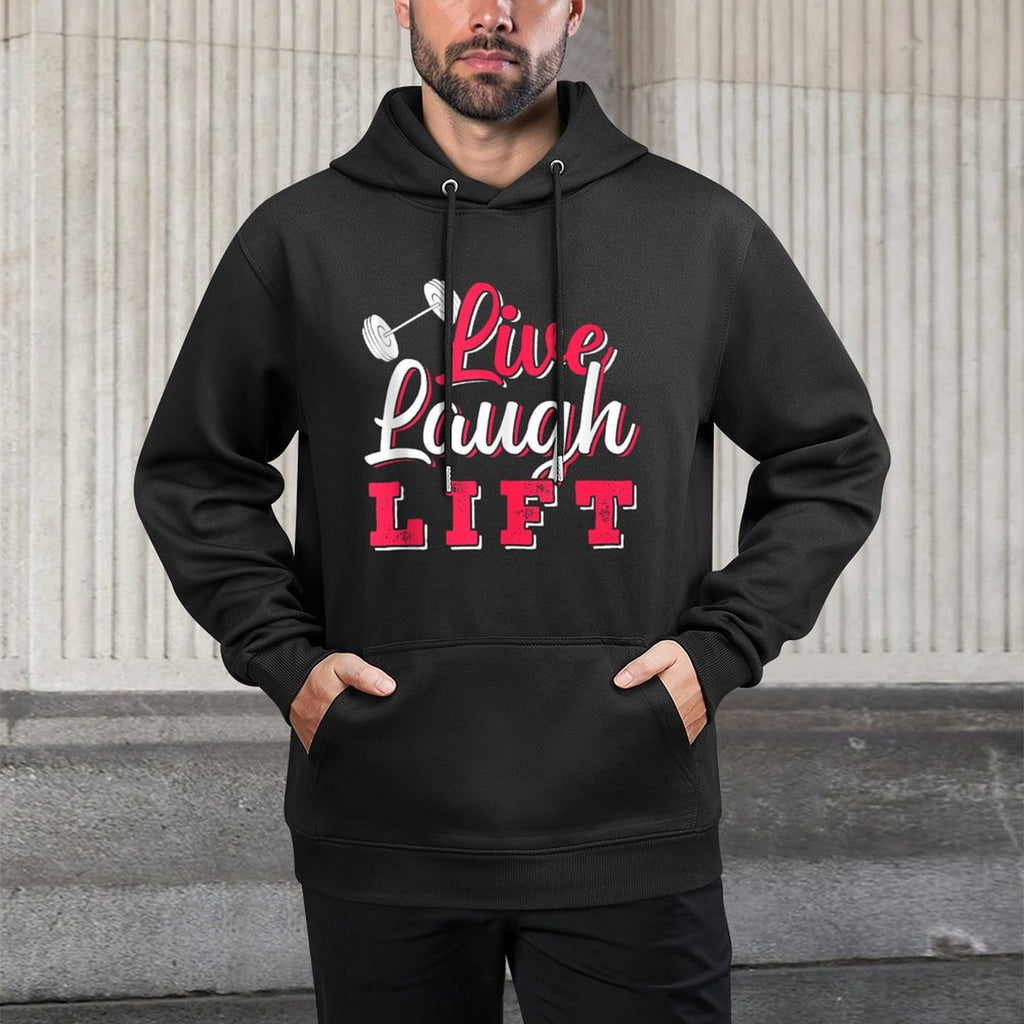 Live Laugh Lift Gym And Fitness Design For Women Easy Care Hoodie