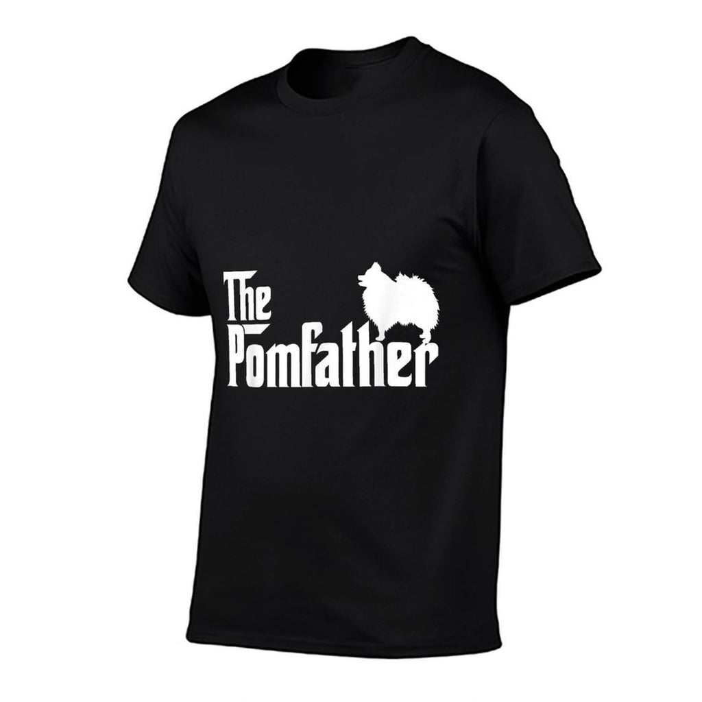 Mens Funny Pomeranian Father Dad The Pom Father Dog Lover  Lightweight T-Shirt