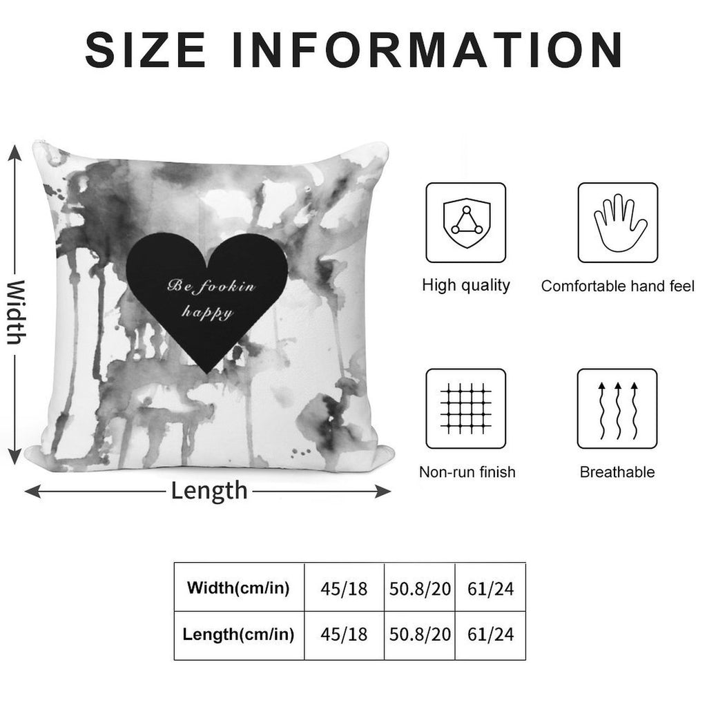Yungblud - Be Fookin Happy Soft Style Accent Throw Pillow