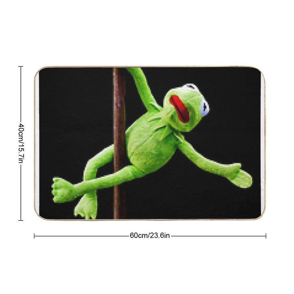 Kermit Pole Dancing  Non-Slip Bath Mat