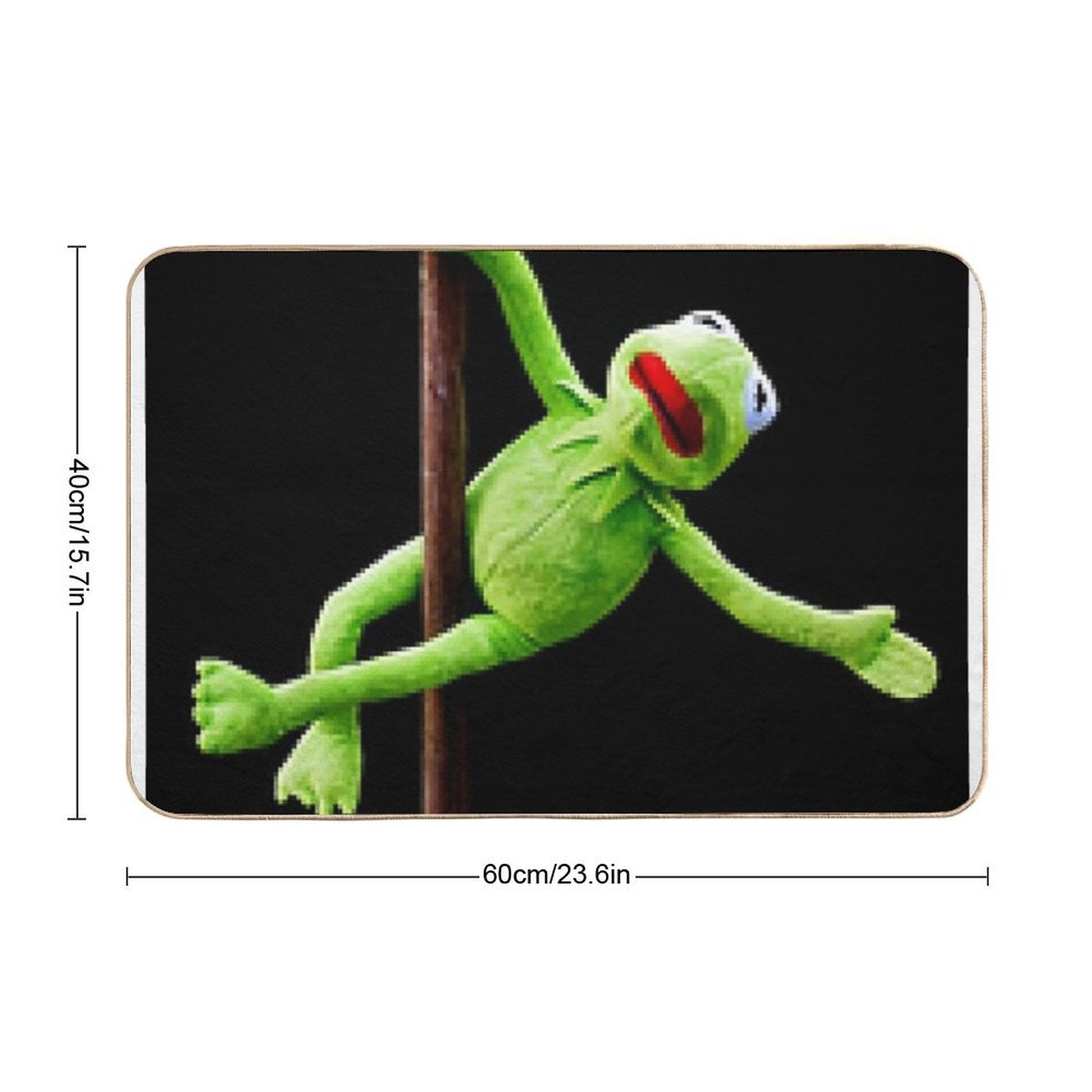 Kermit Pole Dancing  Non-Slip Bath Mat