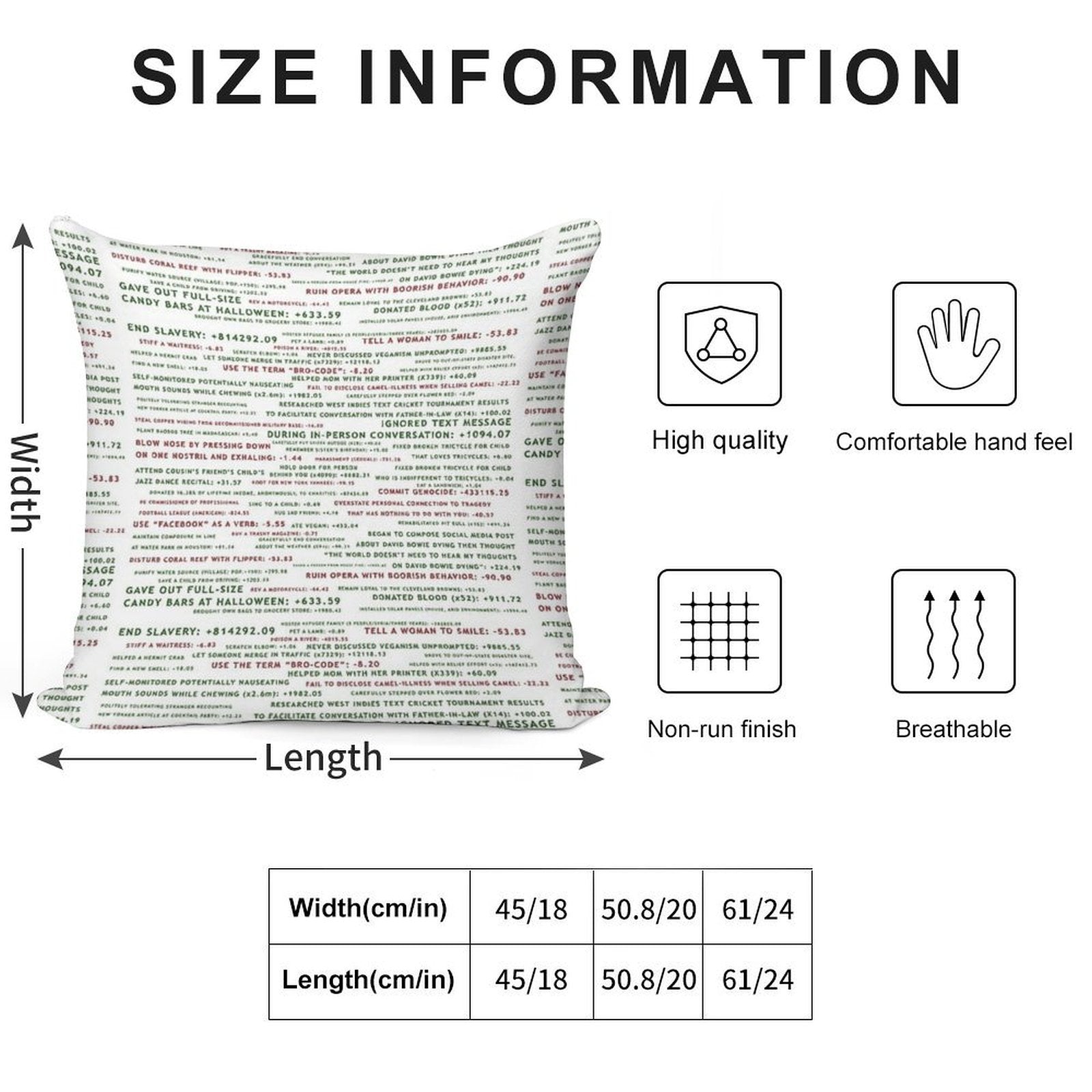 Point System The Good Place Soft Short Plush Fabric Throw Pillow