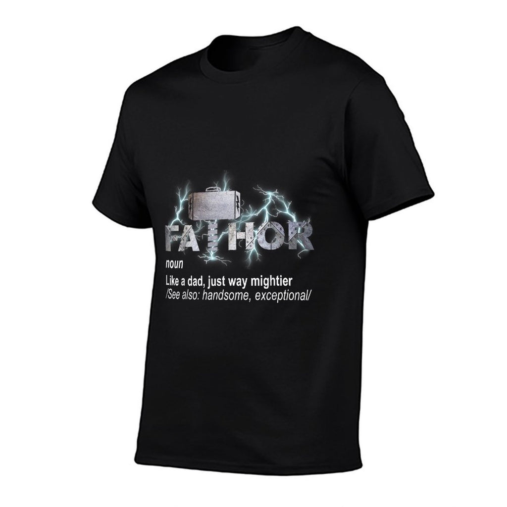 Fa-Thor Like Dad Just Mightier Tshirts For Men And Women  Oversized Silhouette T-Shirt