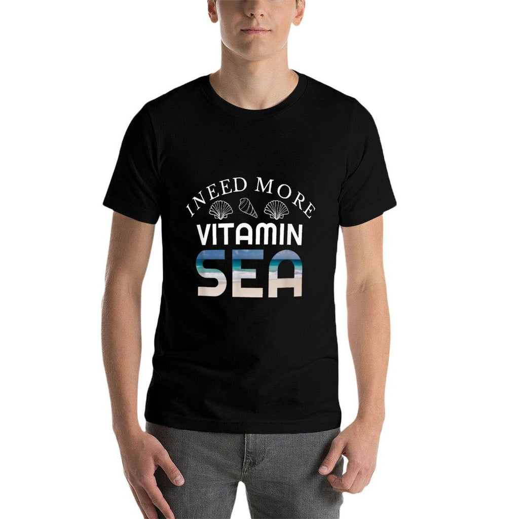Vitamin Sea Surfer Sun Bather Funny Summer Beach  Graphic-printed T-Shirt