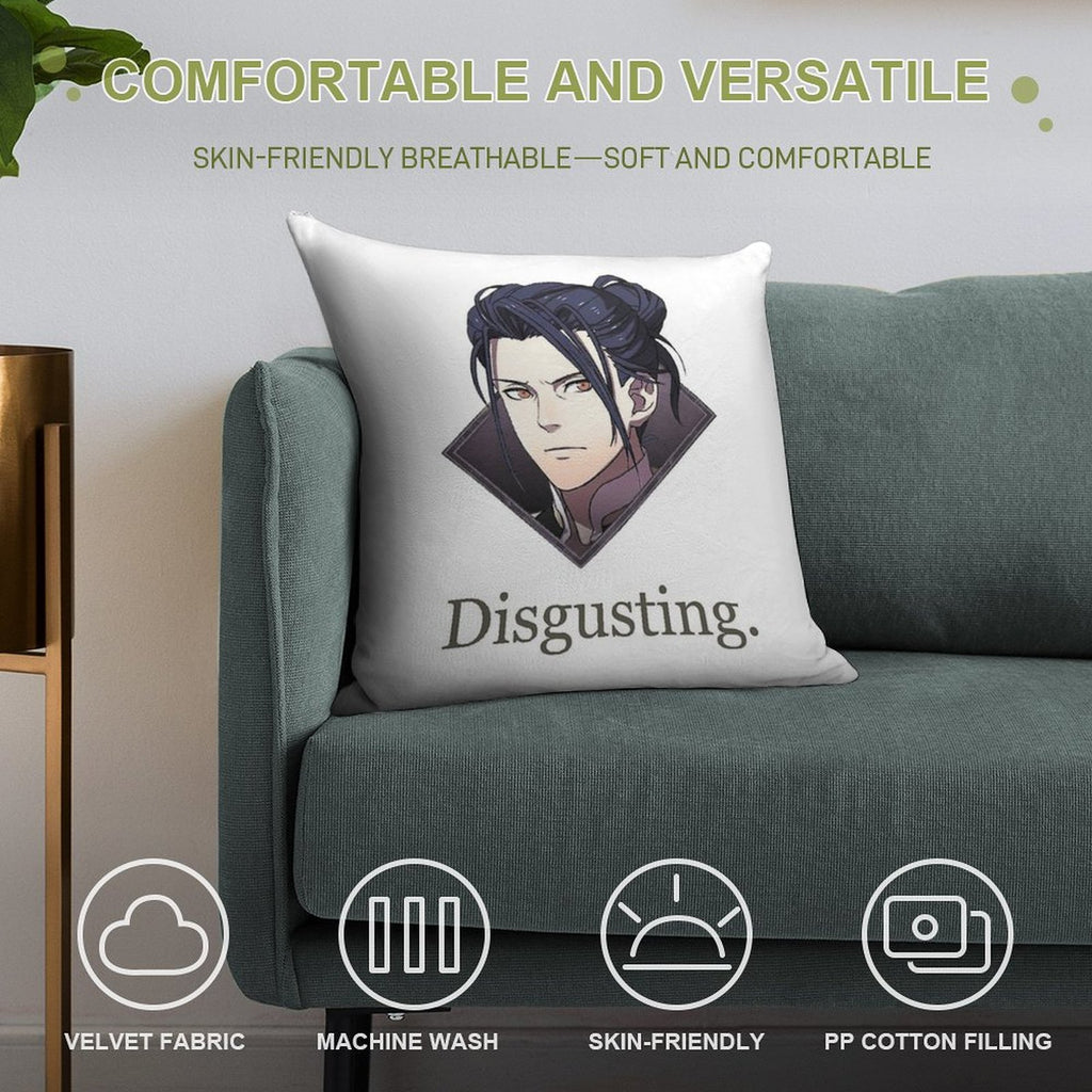 Felix Disgusting V2 Soft Washable Throw Pillow