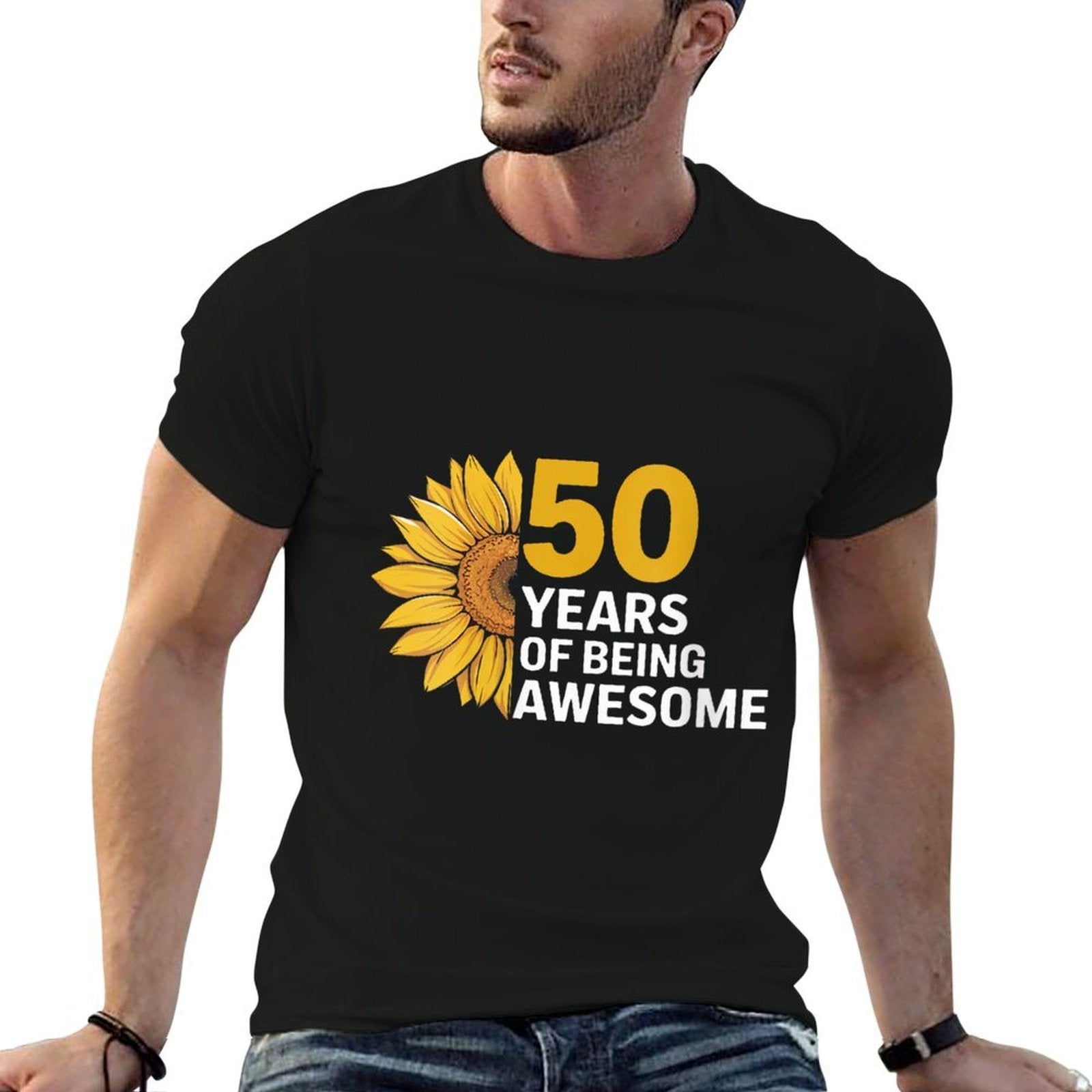 Womens 50th Birthday 50 Years Of Being Awesome 50th Birthday Women  Wrinkle-resistant T-Shirt