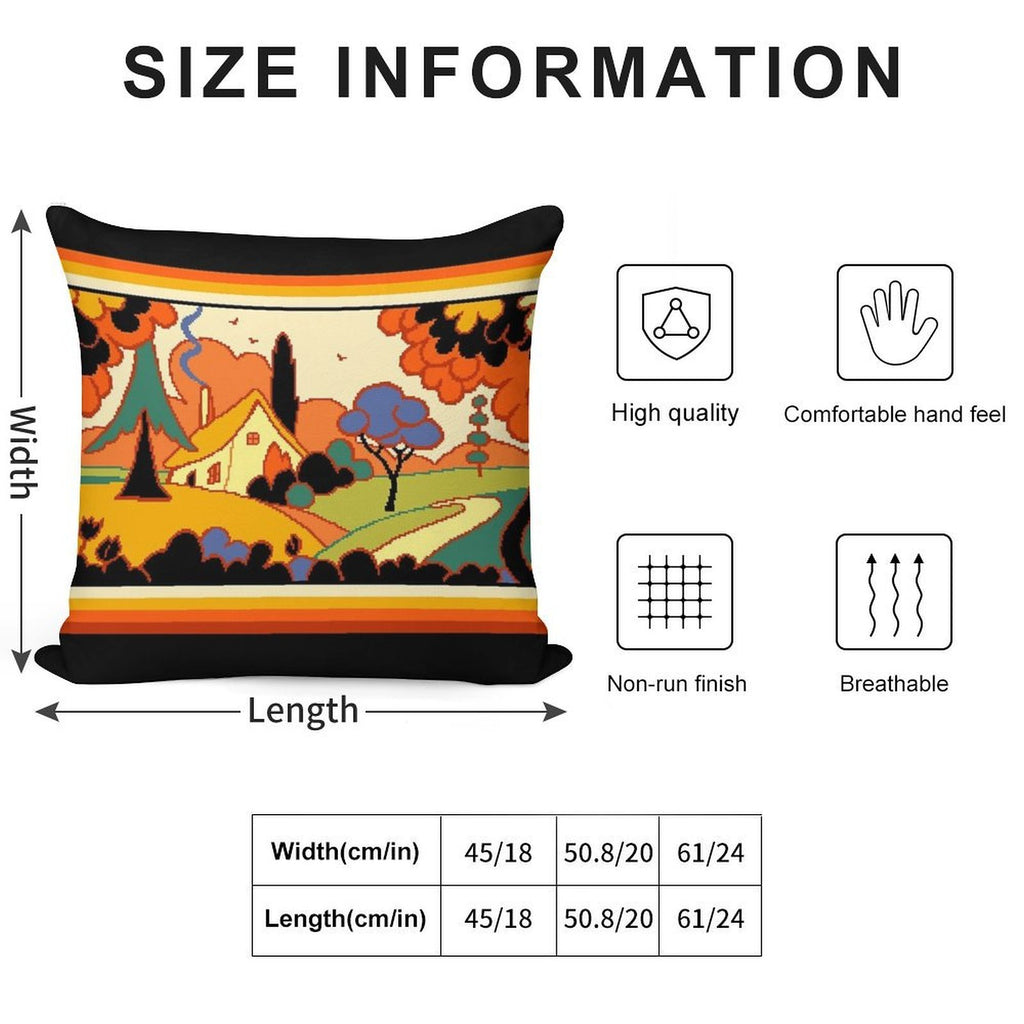 Clarice Cliff Revisited Soft Easy Maintenance Throw Pillow