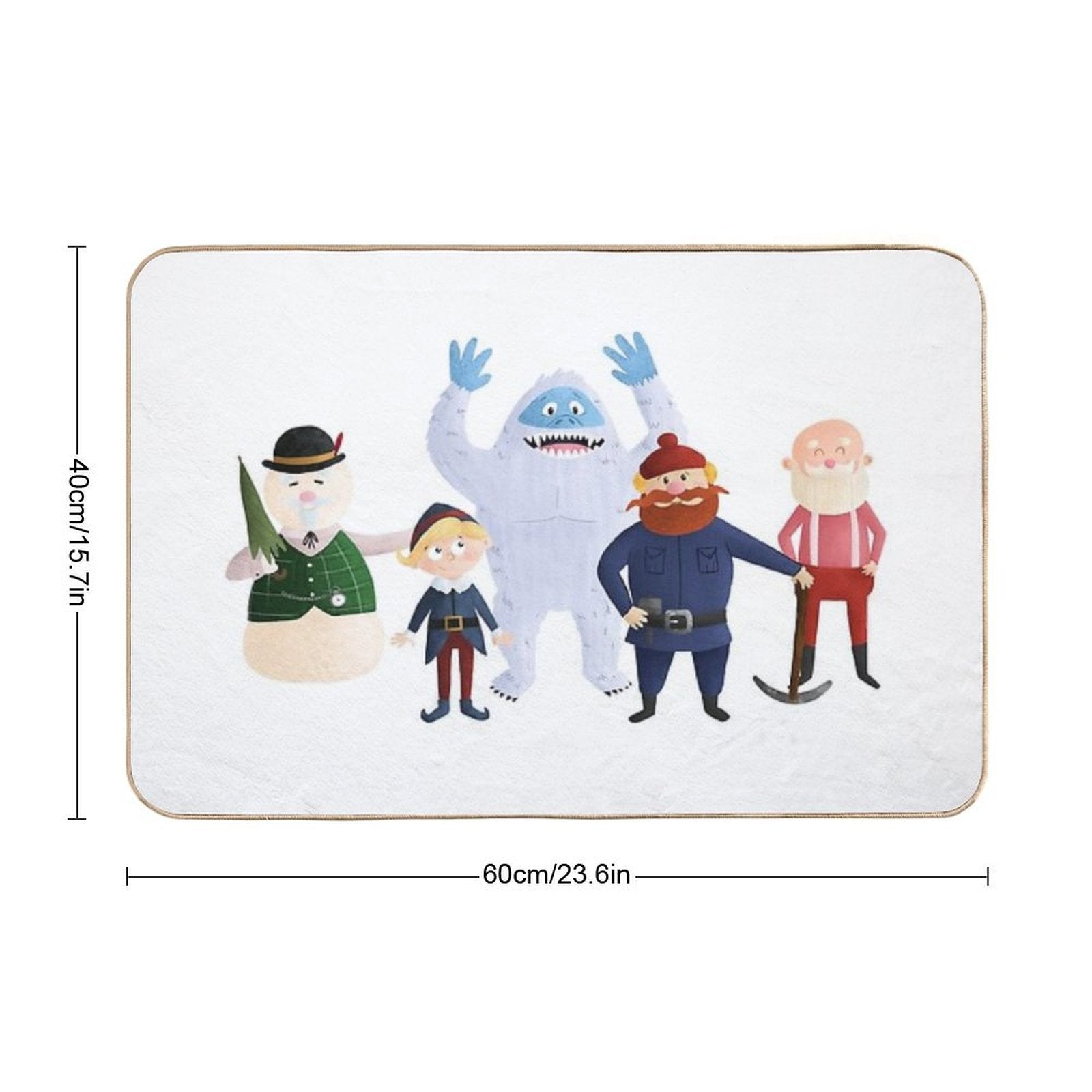Classic Rudolph 2016  Fade-Resistant Bath Mat