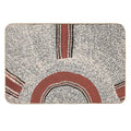 Awesome Aboriginal Dot Art  Easy To Clean Bath Mat