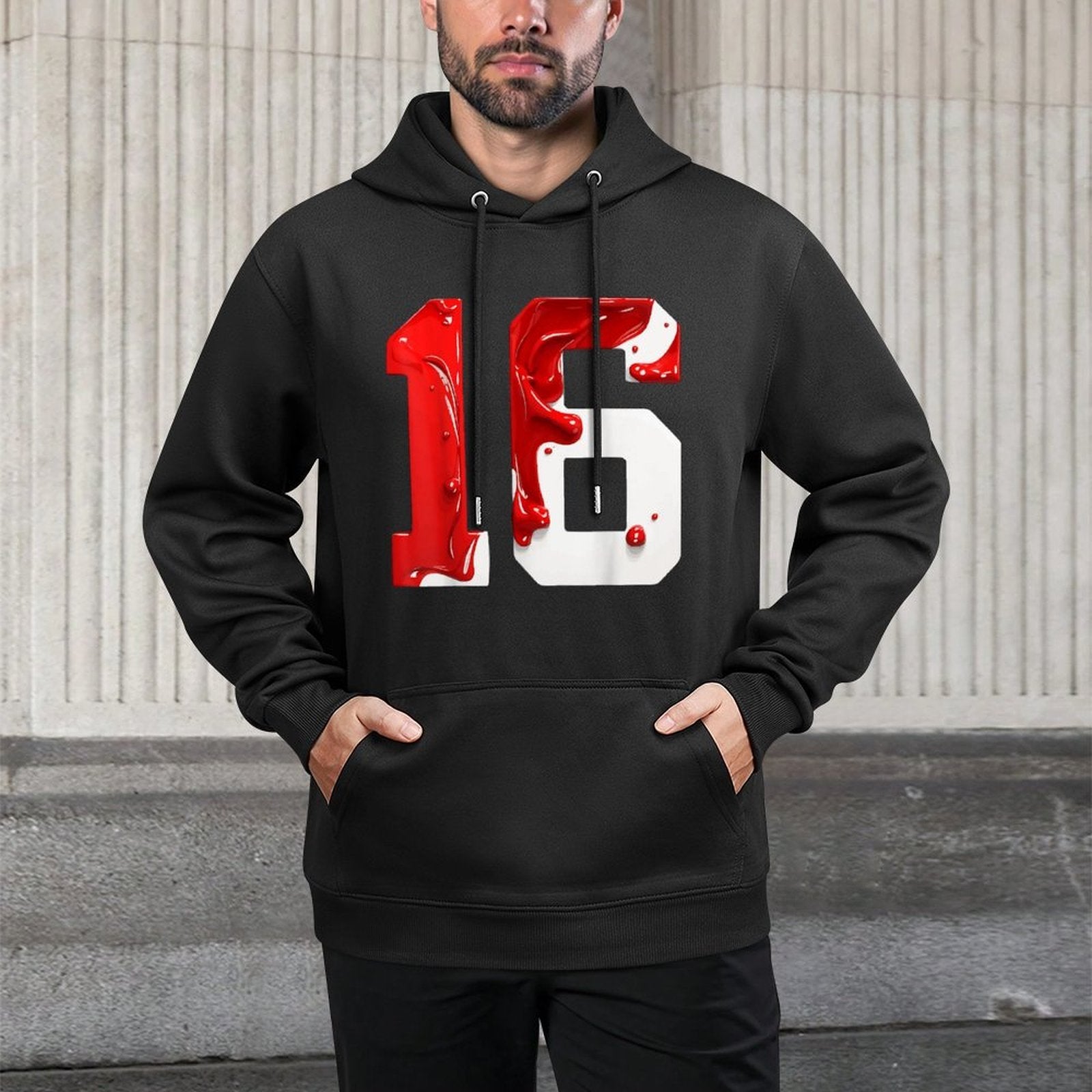 NUMBER 16 YEARS OLD 16TH BIRTHDAY Shrink-Resistant Hoodie