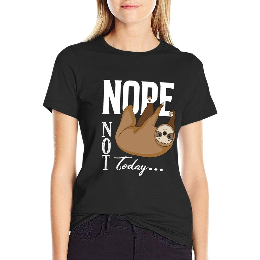 Nope T-shirt - Funny Nope Not Tshirt - Minimalist Sloth Nope Sweatshirt  Vintage-inspired T-Shirt