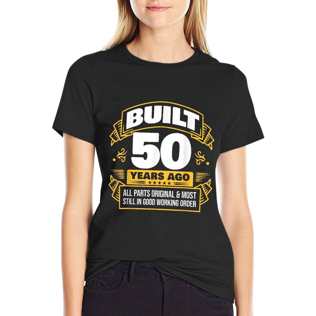 50th Birthday  Oversized Silhouette T-Shirt