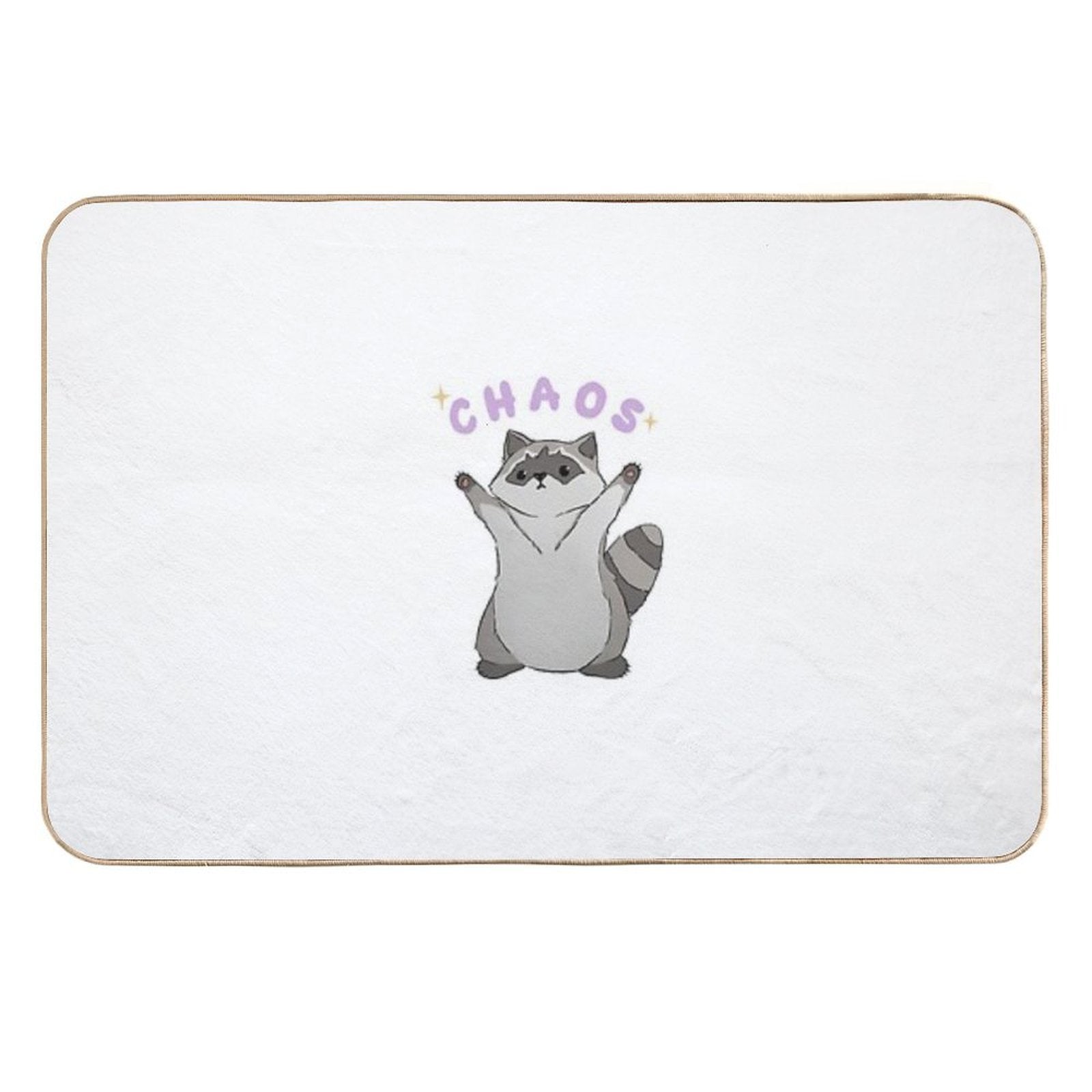Raccoon Chaos  Pet-Safe Bath Mat