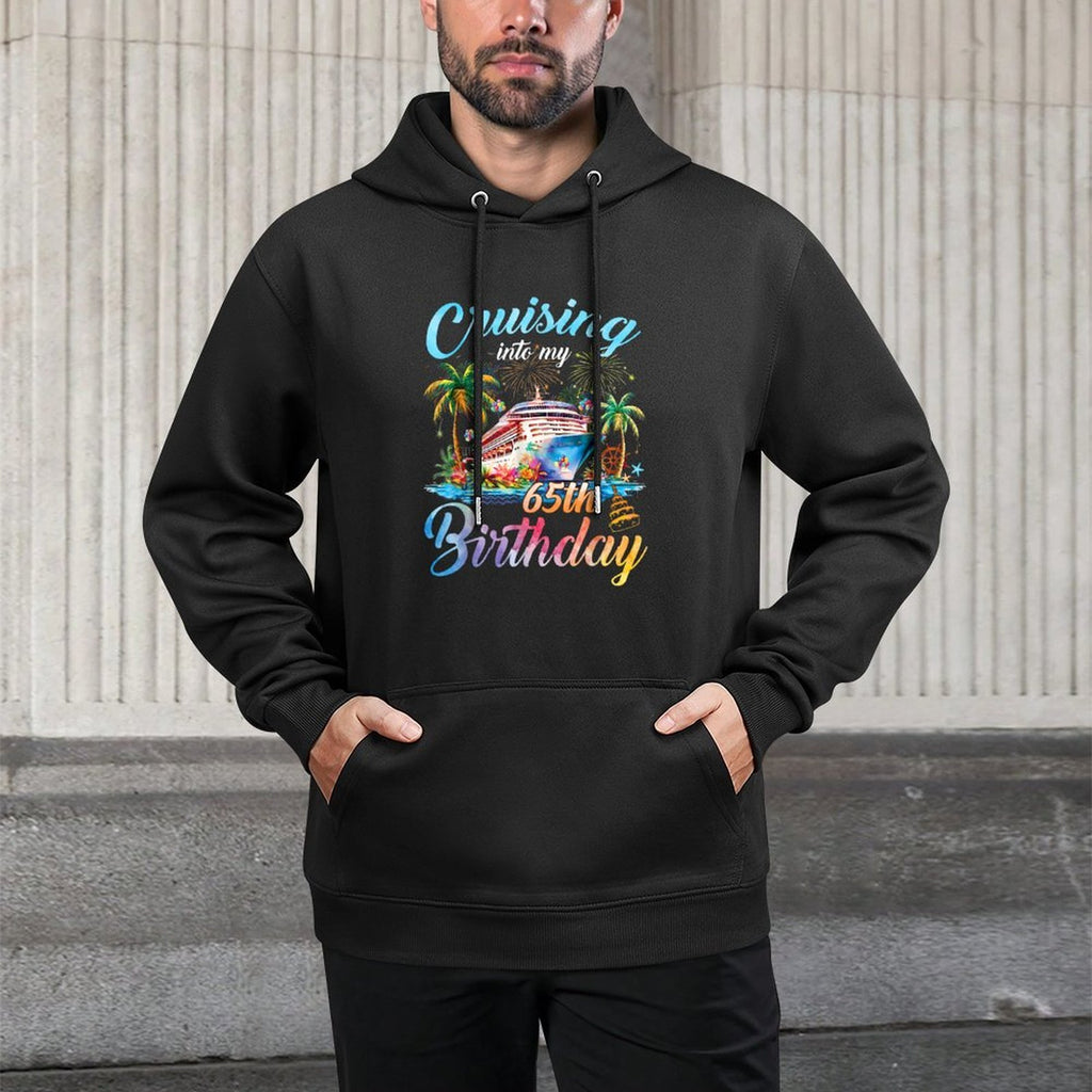Cruising Into My 65th Birthday Family Cruise 65 Birthday Versatile Streetwear Hoodie