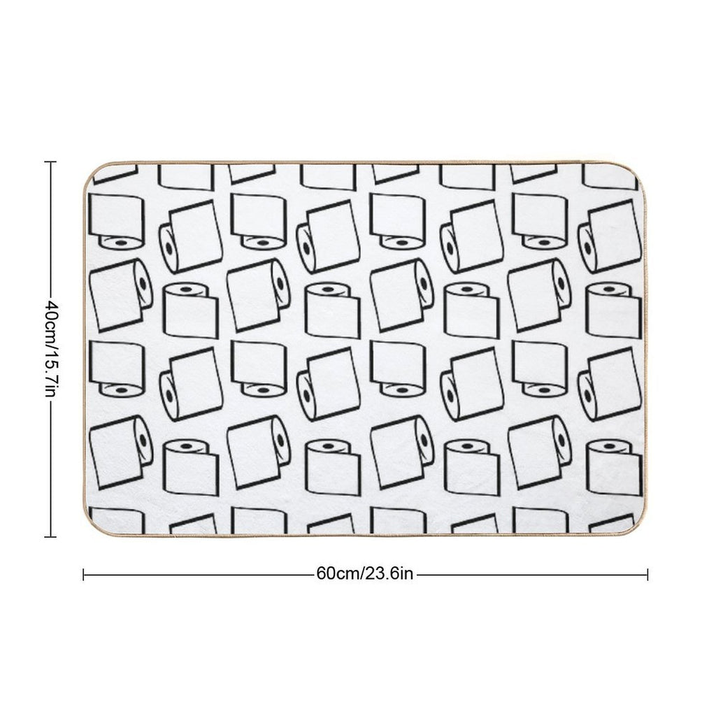 Toilet Paper  Stain-Proof Bath Mat