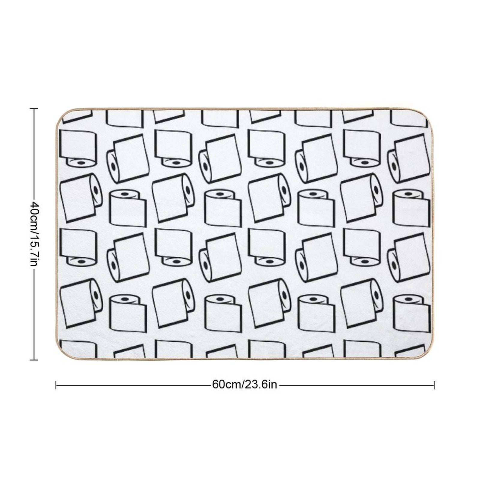 Toilet Paper  Stain-Proof Bath Mat
