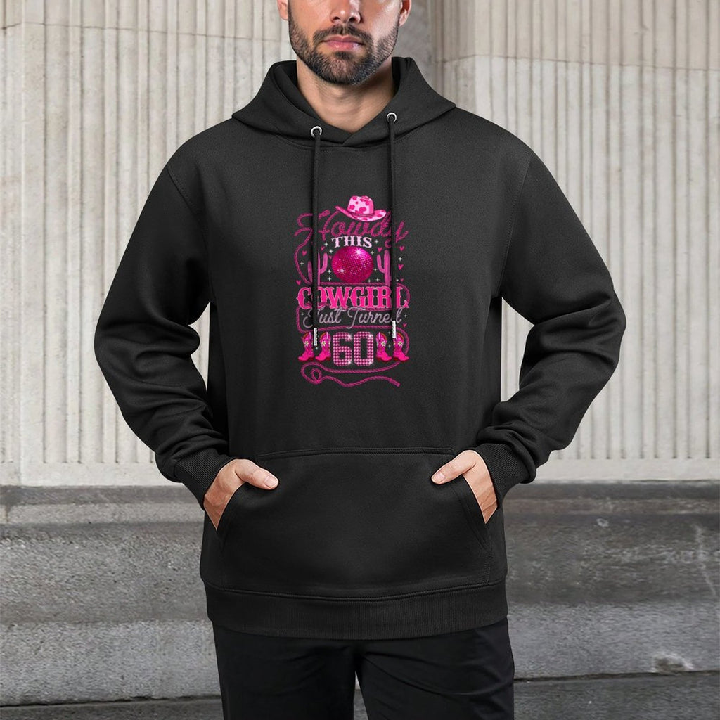 60yr Birthday Cowgirl Western 60Years Old Girl 60th Birthday Moisture-Wicking Hoodie