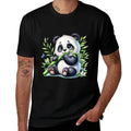 Watercolor Panda  Polyester Blend T-Shirt