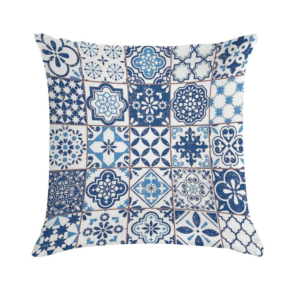 Portuguese Azulejos Soft Style Accent Throw Pillow