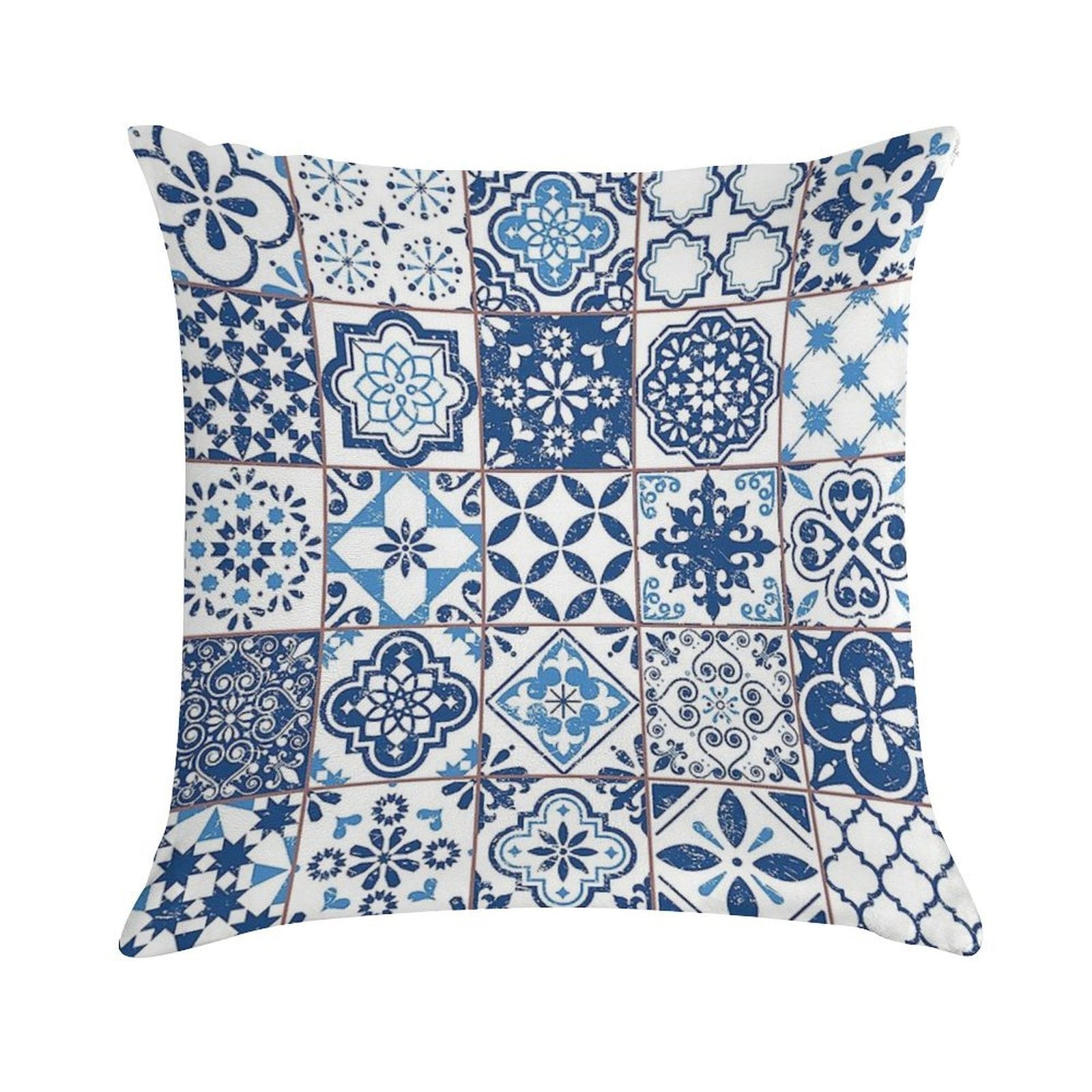 Portuguese Azulejos Soft Style Accent Throw Pillow