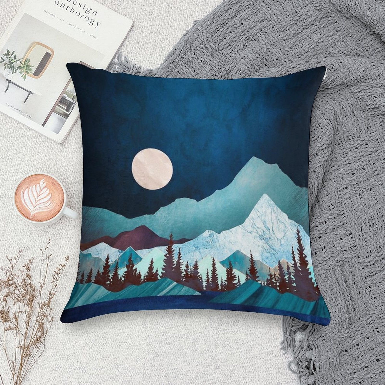 Moon Bay Soft Luxury Feel Throw Pillow