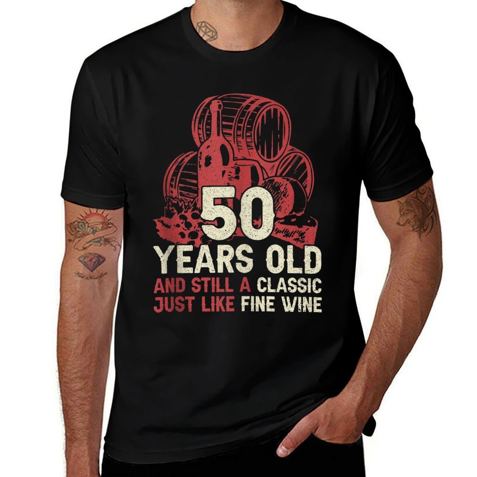 Classic Like Wine - 50 Years Old Funny 50th Birthday  Eco-friendly Material T-Shirt