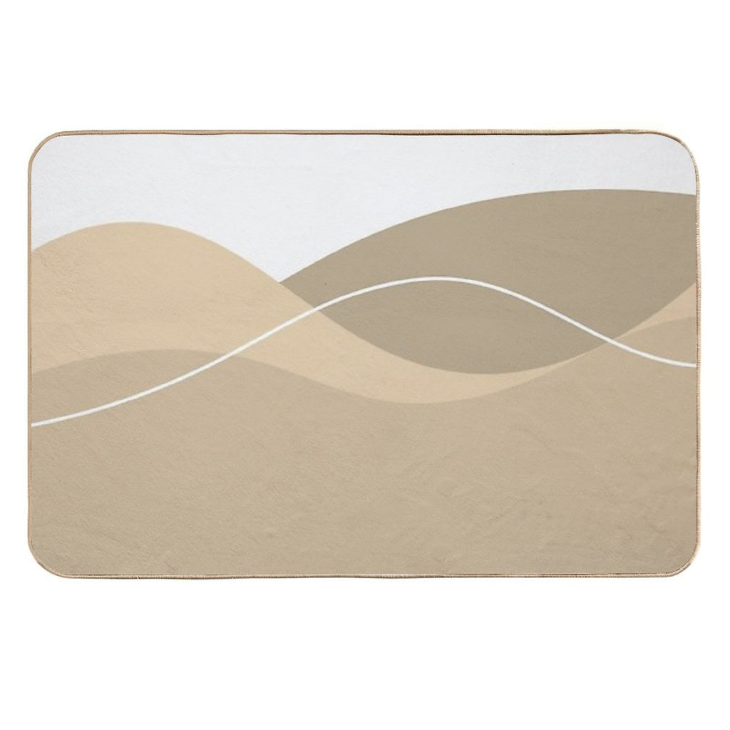 Gorgeous Brown Aesthetic Big Overlap Items  Stain-Proof Bath Mat