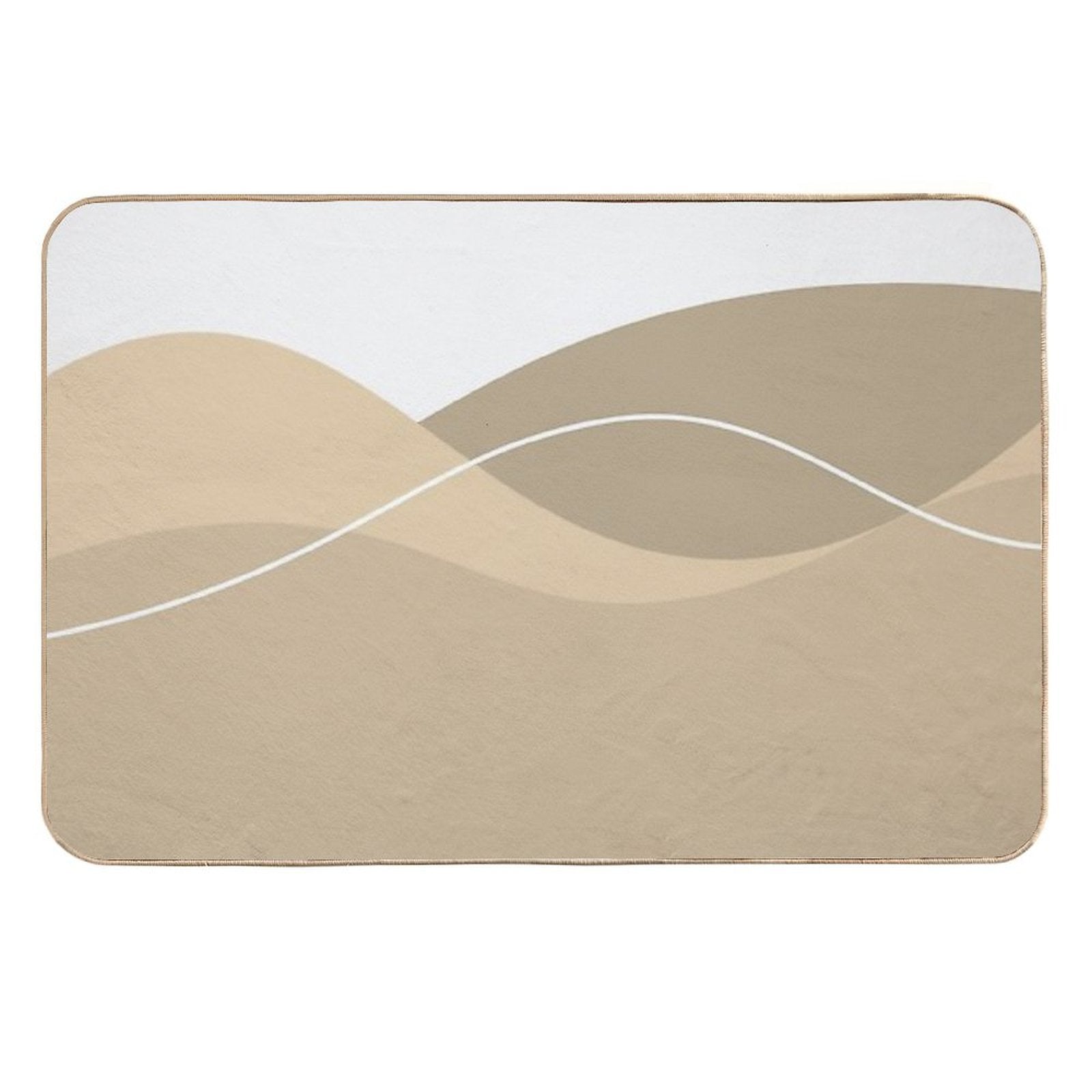 Gorgeous Brown Aesthetic Big Overlap Items  Stain-Proof Bath Mat