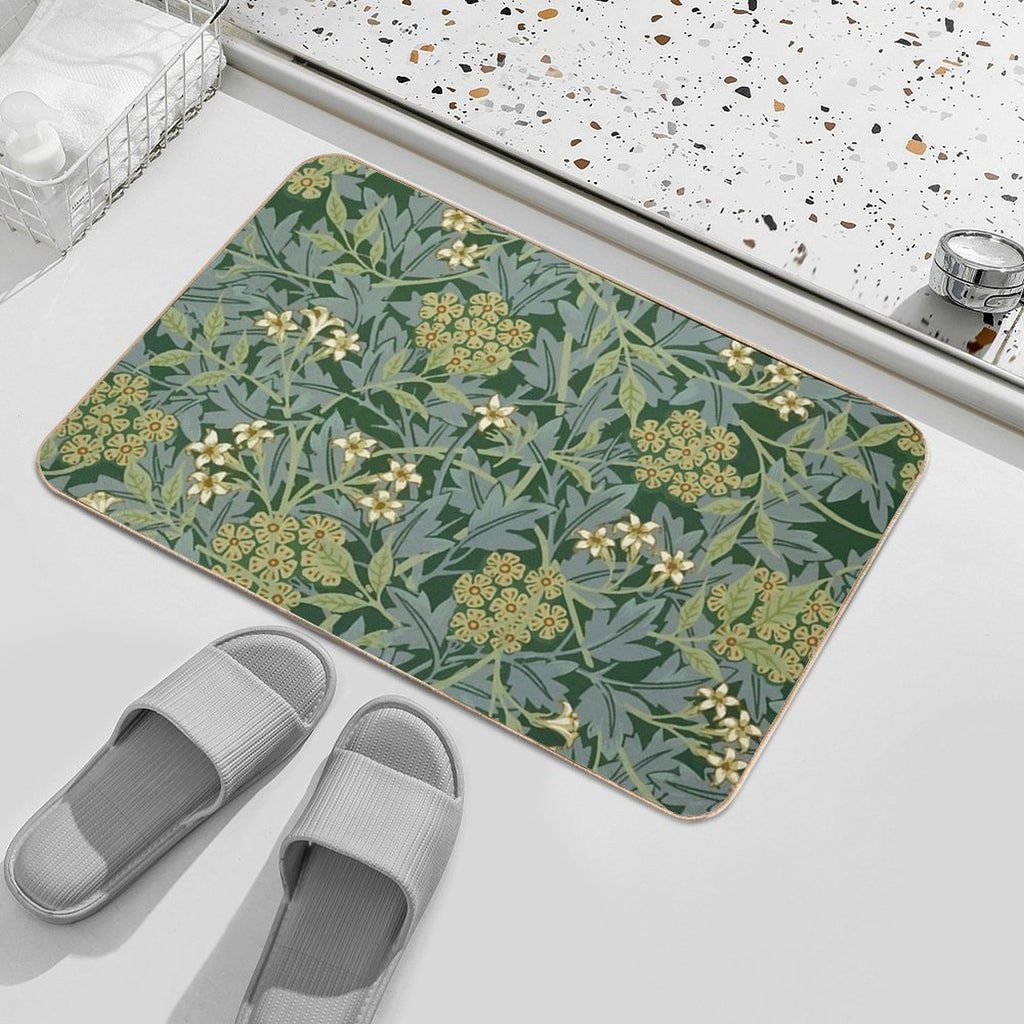 Jasmine by William Morris  Stain-Proof Bath Mat