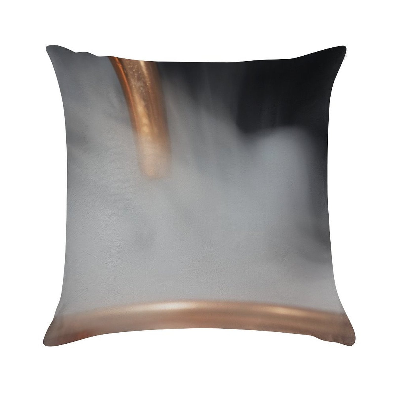 Copper Pipe with Steam Soft Multiple Sizes Throw Pillow