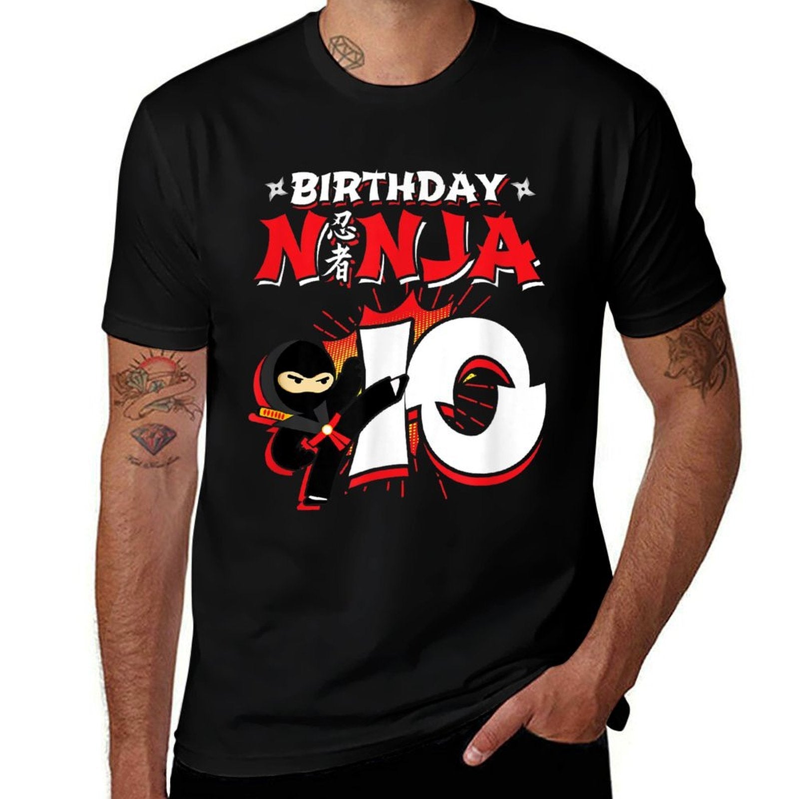 Ninja Birthday Party - 10 Year Old - Birthday Ninja 10  Durable T-Shirt